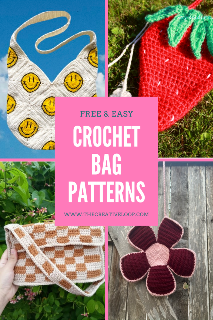 Free and Easy Crochet Bag Patterns for Beginners - TheCreativeLoop